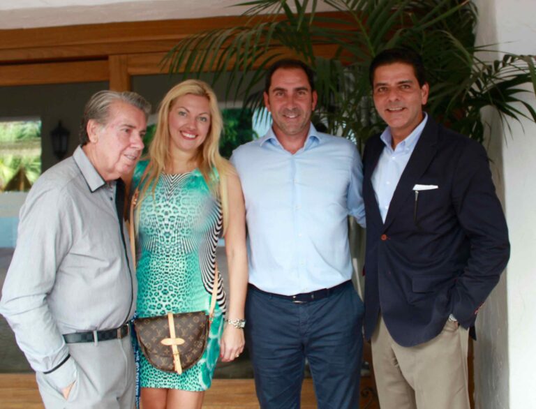 Manolo Santana, Annika Urm, Albert Costa, Mr Jorge Manzur