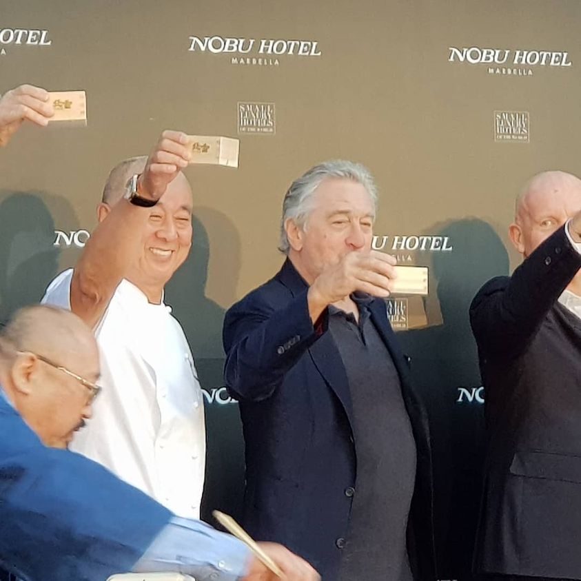 Chef Nobu Matsuhisa, Robert De Niro Marbella 2018
